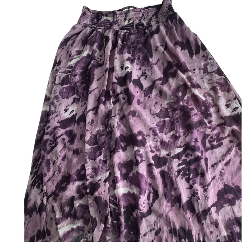 Purple Patterned Women's Skirt